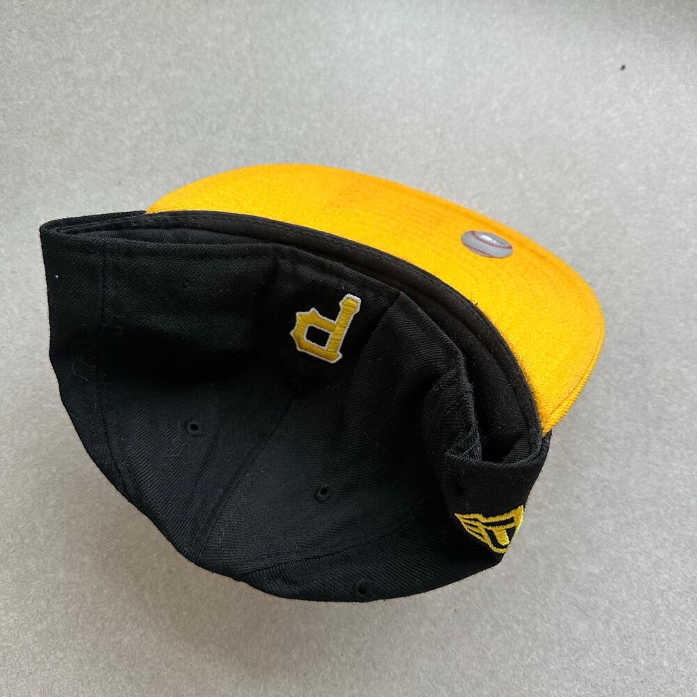 New Era 59FIFTY Pittsburgh Pirates Fitted Hat 7 1/4 Three Rivers Stadium Patch